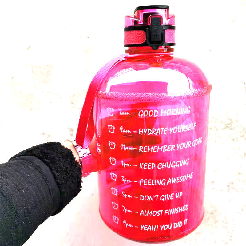 Gym Large-capacity Plastic Cup Bouncing Cover Sports Bottle